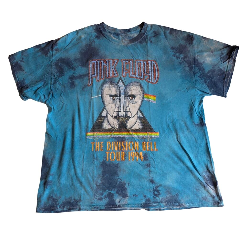 Pink Floyd The Division Bell 1994 Tour Graphic Tie Dye Shirt L Distressed